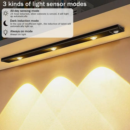 Smart LED PIR Motion Sensor Cabinet Light | USB Rechargeable | Wireless